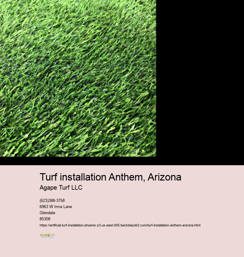 turf installation Anthem, Arizona
